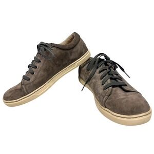UGG Tomi Womens Sz 9.5 Gray Suede Leather Casual Lace Up Sneakers Shoes‎ 1005484